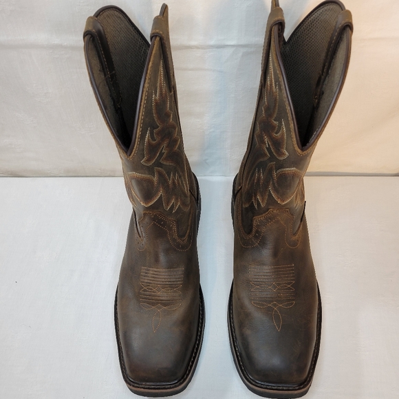 EUC! Wolverine Men's Rancher Square-Toe Steel-Toe Wellington Work Boots US 13 EW - Picture 3 of 10